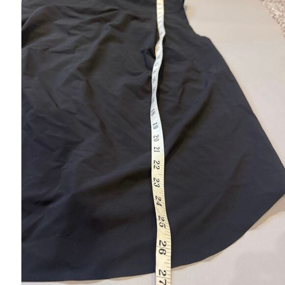 Athleta Black Sleeveless Collared Button Up Shirt Women’s Medium Oversized Boxy - Picture 4 of 10